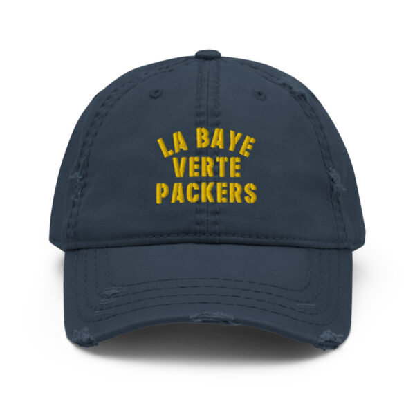 La Baye Verte Packers Blue/Gold Distressed Dad Hat