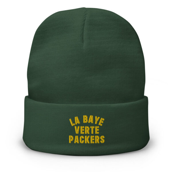 La Baye Verte Packers Embro Beanie - Image 2