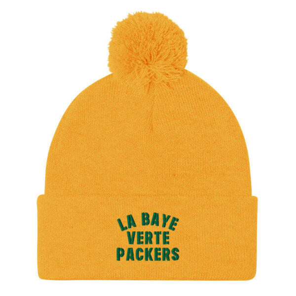 La Baye Verte Packers Gold Pom Pom Beanie