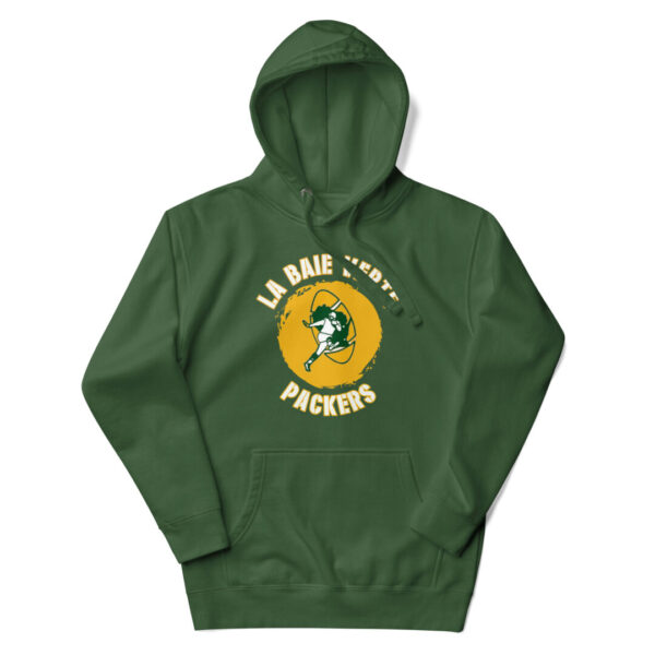 La Baye Verte Packers Vintage Eco Raglan Hoodie - Image 3