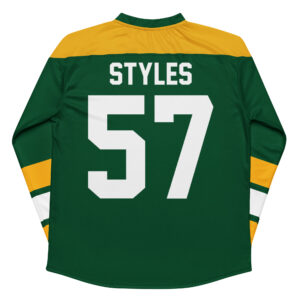 Harry Styles Green Bay Packers #57 Vintage Hockey Jersey