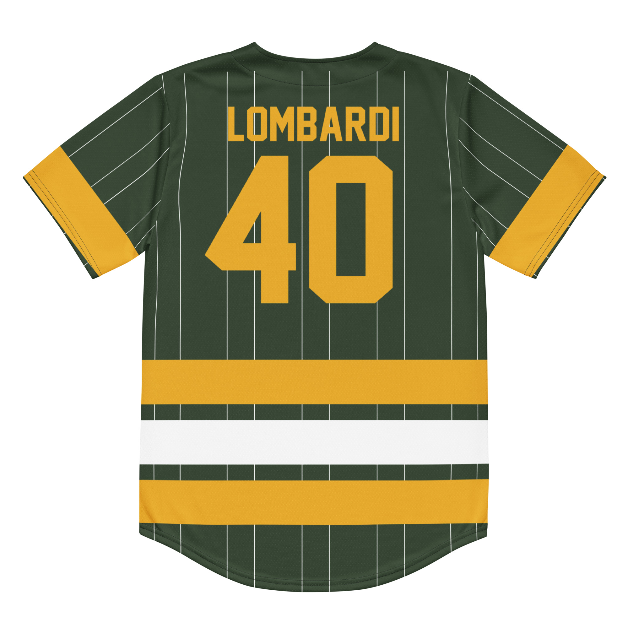 Vince Lombardi x Titletown Europe Pinstriped Baseball Jersey