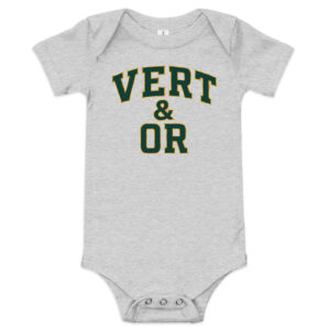 Vert & Or – Green & Gold Baby Onesie – Paris Packers Fan Club