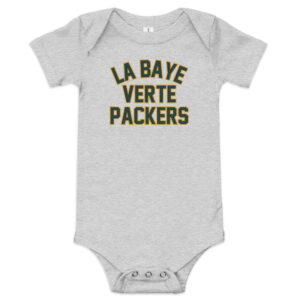 La Baye Verte Packers – Green & Gold Baby Onesie – Paris Packers Fan Club
