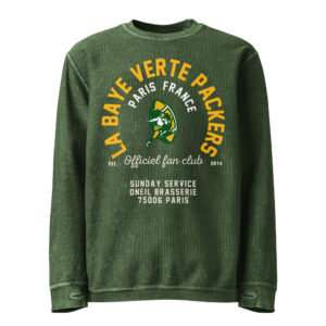 Official La Baye Verte Packers Fan Club in Paris, France - O'Neil - Comfy Cord Sweatshirt