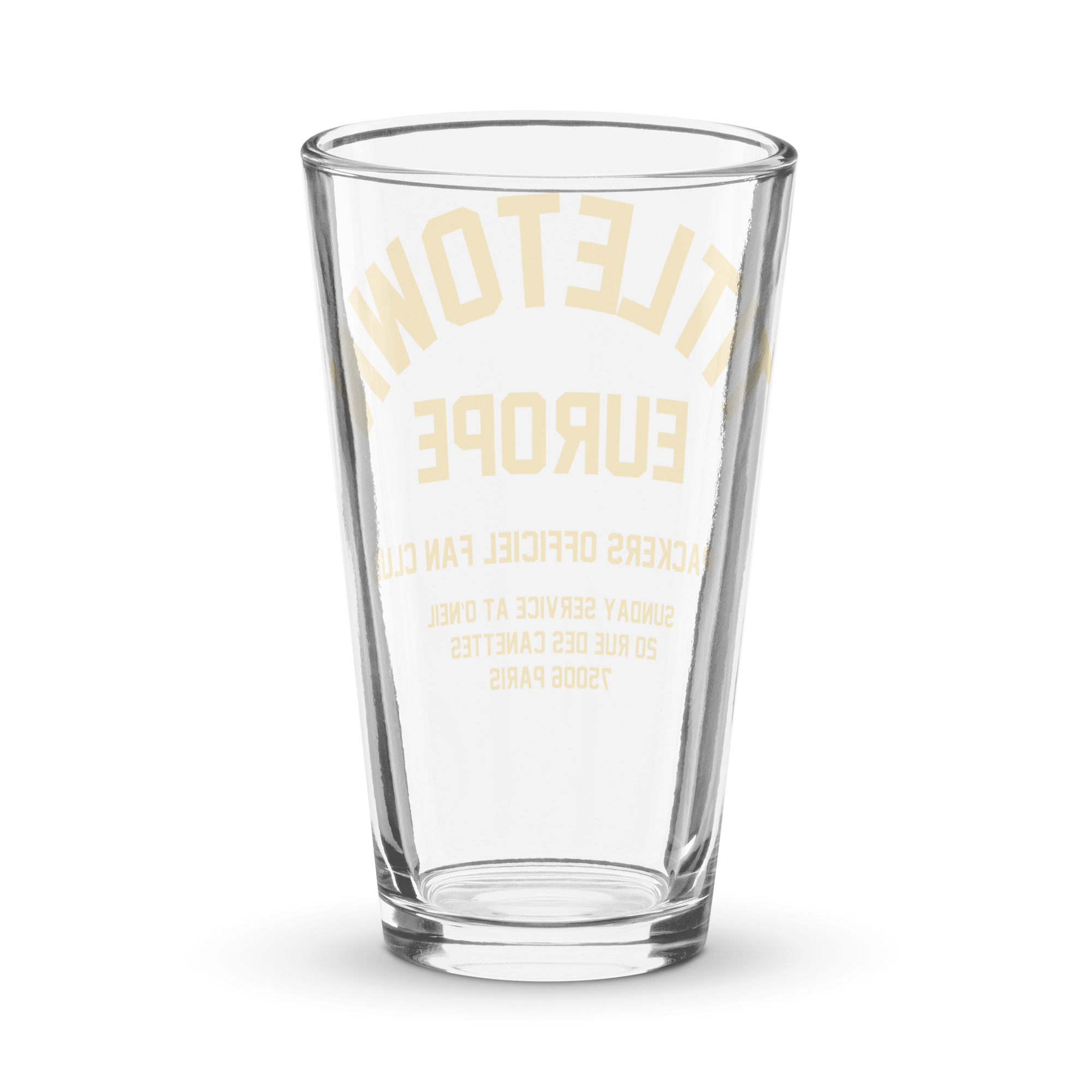 Titletown Europe Officiel Fan Club Pint Glass - Image 2