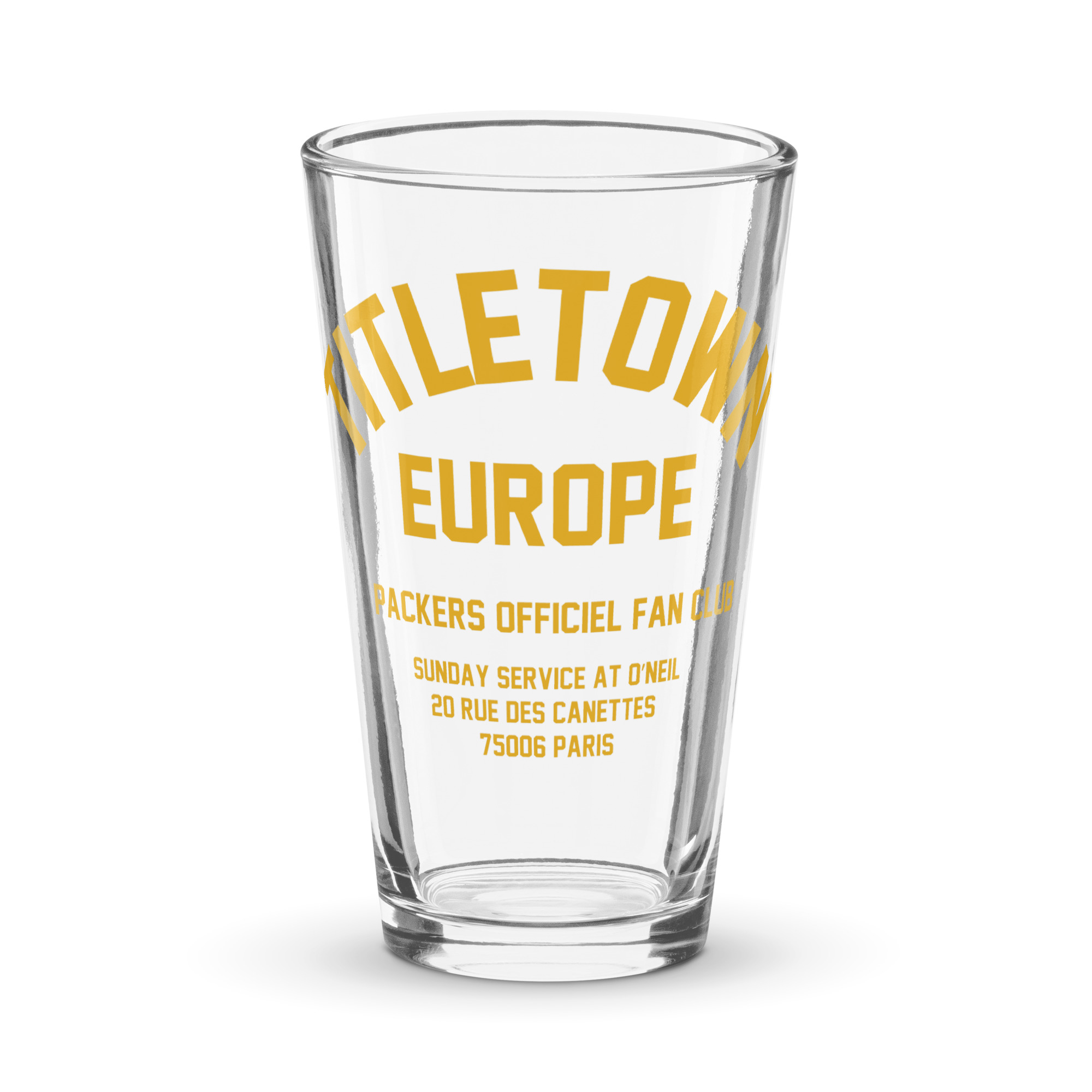 Titletown Europe Officiel Fan Club Pint Glass