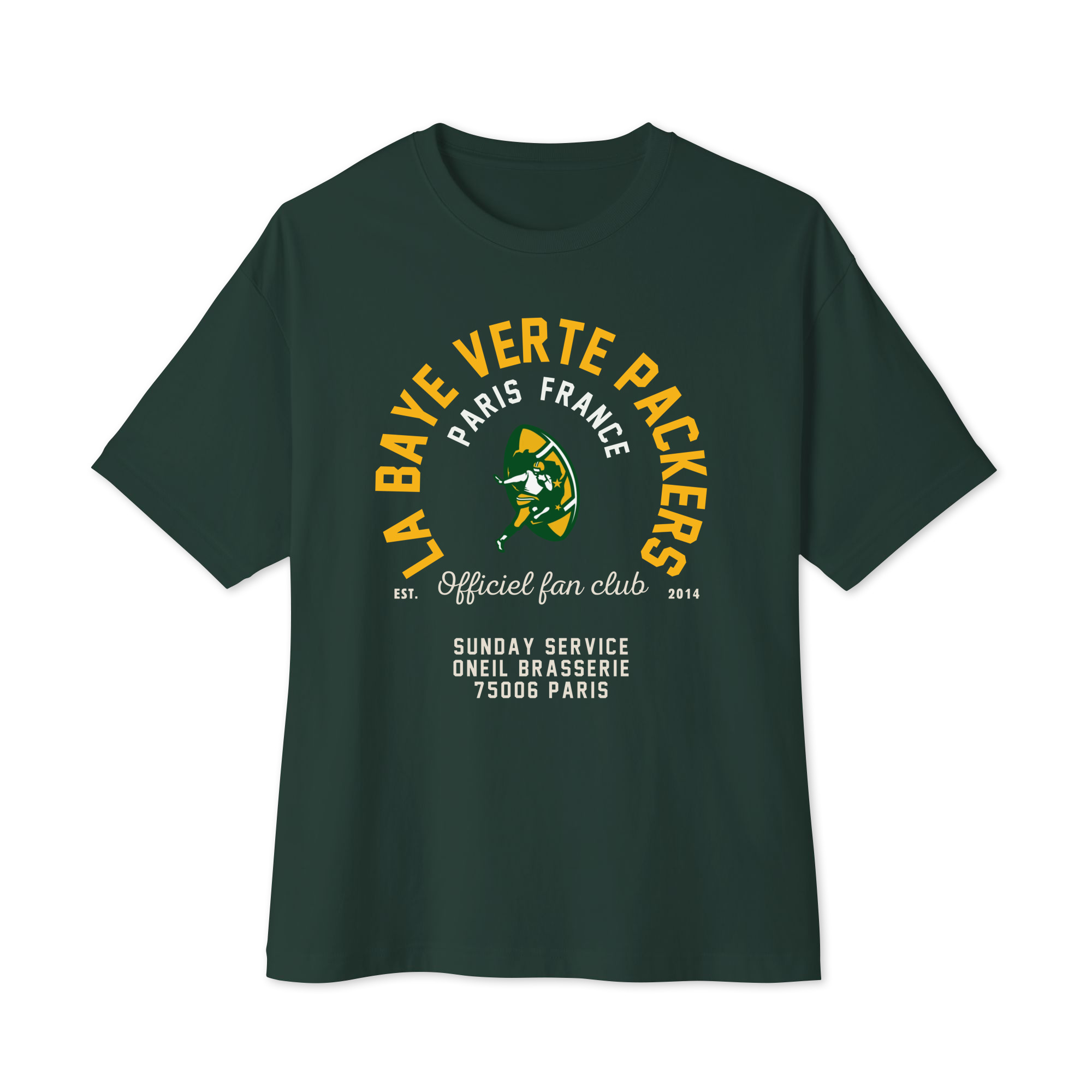 The Official La Bay Verte Packers Fan Club - oversized boxy tee