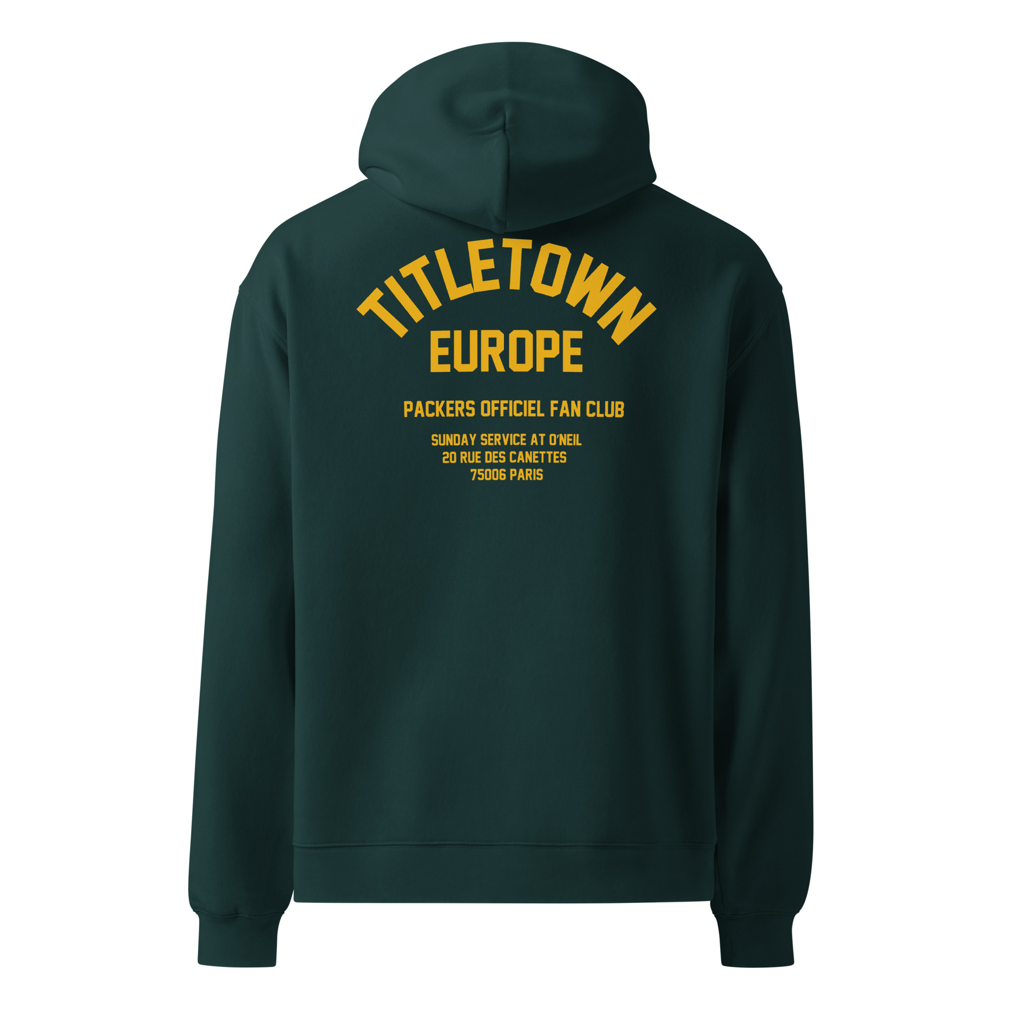 Titletown Europe x Sunday Service at O'Neil - Officiel Packers Fan Club Oversized Hoodie - Image 2